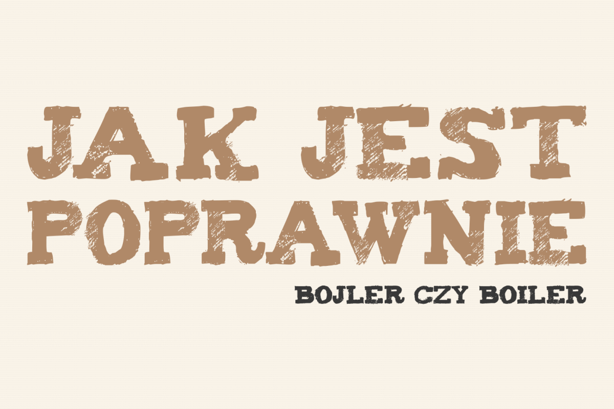 bojler czy boiler