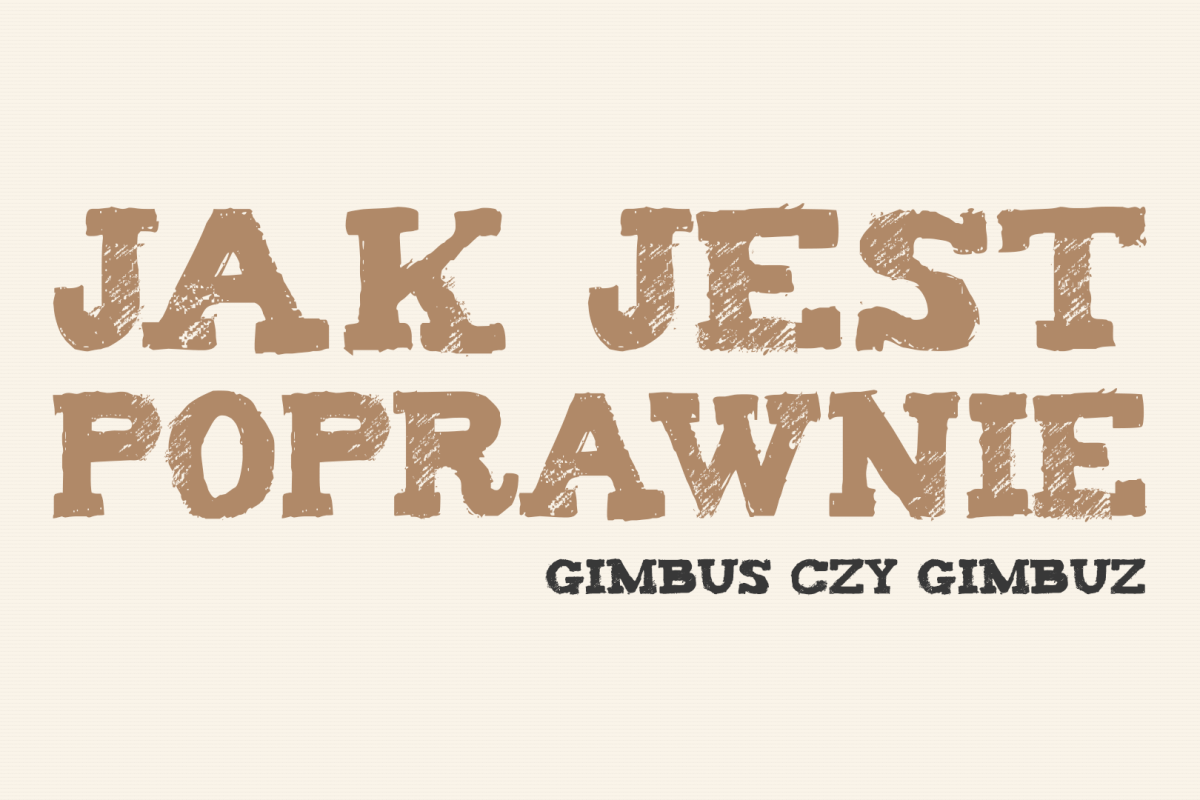 gimbus czy gimbuz