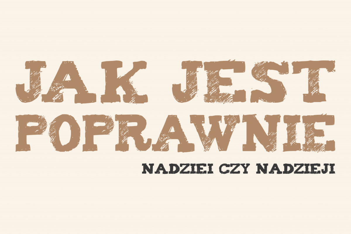 nadziei czy nadzieji